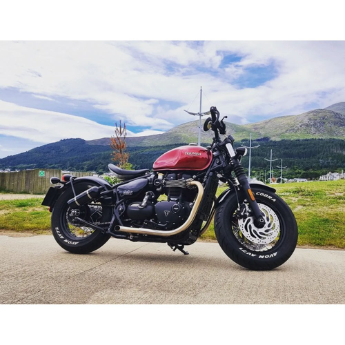 Motone Mayhem Shortys Slash|Geschnittene Auspuffrohre Für Bobber/Speedmaster | Gebürstet