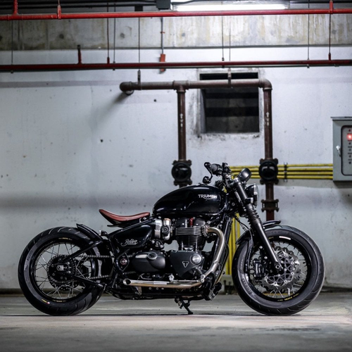 Motone Mayhem Shortys Slash|Geschnittene Auspuffrohre Für Bobber/Speedmaster | Gebürstet