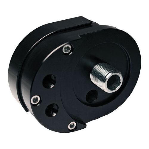 Offset-Oliefilteradapter | Zwart