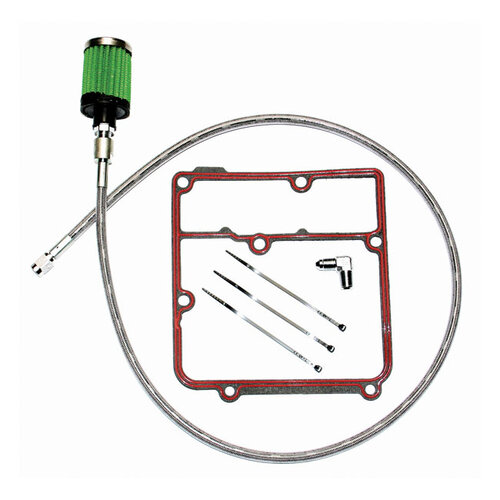 Öltank-Entlüftungsset | 99-05 Dyna(Nu) | Polierte Kappe Oder Schwarze Kappe