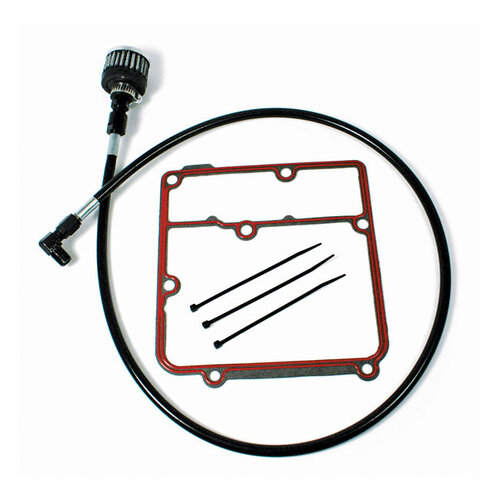 Oil Tank Breather Kit | 99-05 Dyna(NU) | Polished Cap or Black Cap