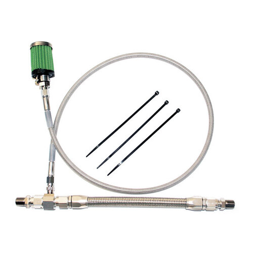 Oil Tank Breather Kit | 02-06 Flt/Touring (NU) | Polished Cap or Black Cap