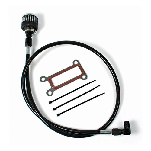 Feuling Oil Tank Breather Kit | 99-01 Flt/Touring (NU) | Polished Cap or Black Cap