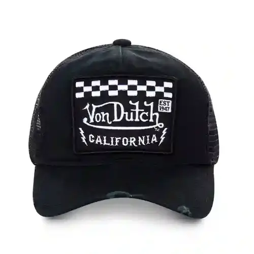 Von Dutch Heritage Cap Square Patch | Racer Black