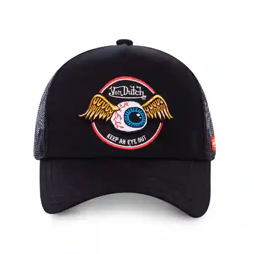 Von Dutch Trucker Cap Rag Schwarz