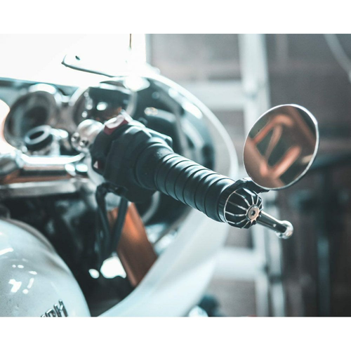 Motone Gemini Bar End Finishers | Contrastafwerking Of Zwart Of Contrastopname/Gepolijst