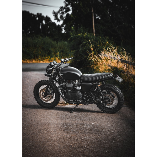 Motone Élevé | Garde-Boue Personnalisé Pré-Percé Pour Les Kits D'Éclairage De Montage Sur Garde-Boue | Anodisé Noir | LC