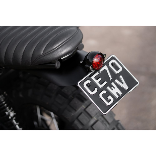 Motone Élevé | Garde-Boue Personnalisé Pré-Percé Pour Les Kits D'Éclairage De Montage Sur Garde-Boue | Anodisé Noir | LC