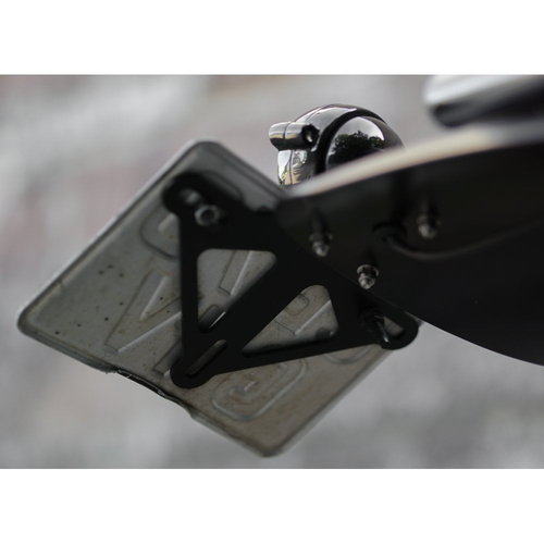 Motone Élevé | Garde-Boue Personnalisé Pré-Percé Pour Les Kits D'Éclairage De Montage Sur Garde-Boue | Anodisé Noir | LC