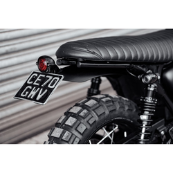 Hoch-Tail Custom Mudguard Vorgebohrt Für Fender Mount Light Kits | Schwarz Eloxiert | LC