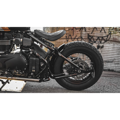 Motone Razor | Triumph Bobber Ultrakort Achterspatbord | Glanzend Zwart