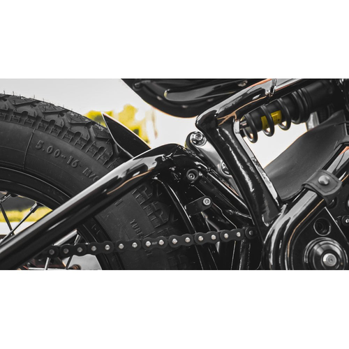 Motone Razor | Triumph Bobber Ultrakort Achterspatbord | Glanzend Zwart