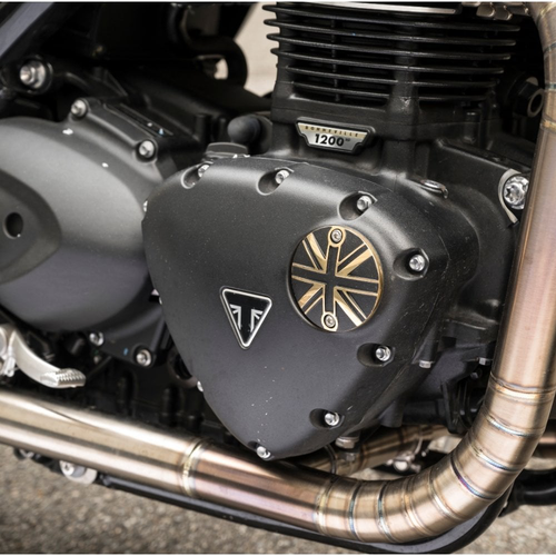 Motone Punkte ACG Cover/Abzeichen | Union Jack | 2 Ton | Messing Und Schwarz