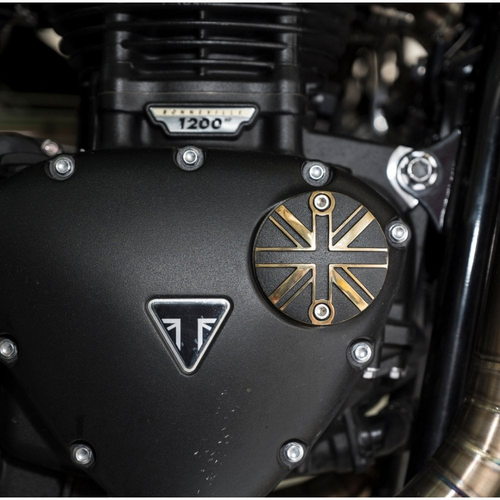 Motone Punkte ACG Cover/Abzeichen | Union Jack | 2 Ton | Messing Und Schwarz