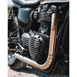 Nautilus-Auspuffanlage | Speed ​​Twin/Thruxton 1200 Oder T120/T100 Bonneville Oder Bobber Oder Street Twin / Speed ​​Twin 900