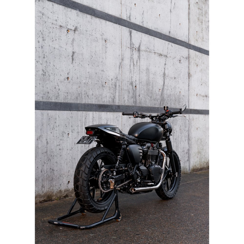 Motone Achterschoonmaakset Street Twin / Street Scrambler / T100 / T120 | Gort Licht Zwart