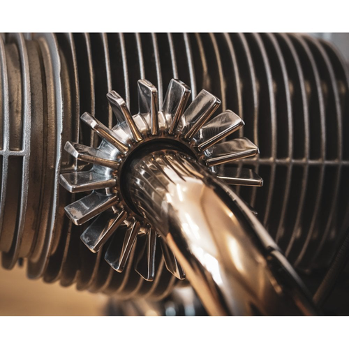 Motone Bmw Boxer Big Fin Exhaust Nut Clamps | Aircooled Airhead | Pair | Vintage Shotblast Or Black Or Contrast Black/Polished Or Polished