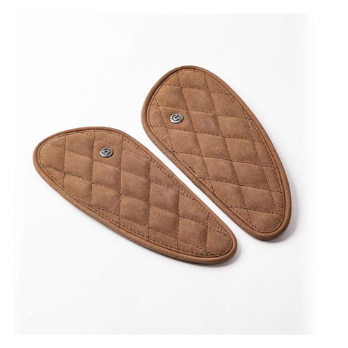 Trip Machine Coussinet De Réservoir En Cuir Diamond Mini | Noir Ou Beige Ou Marron