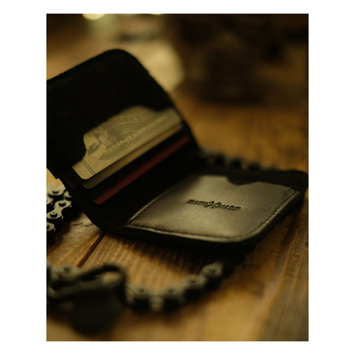 Trip Machine  Moto Wallet | Black Or Tobacco