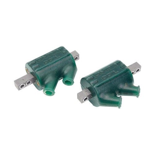 Dynatek Dyna Dual Tower Ignition Coils | 12V | 3 OHM | Green