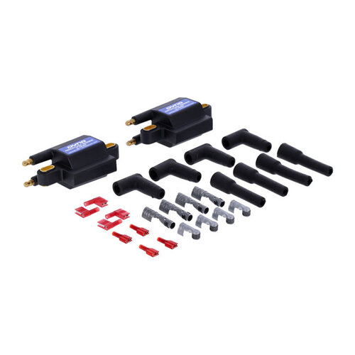 Dynatek Dyna Miniatuur Spoelset | Dubbele Toren | 12V | 3 OHM | Zwart