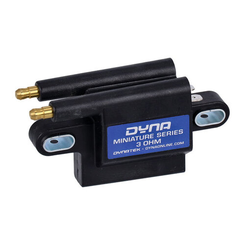 Dynatek Dyna Miniaturspule | Doppelturm | 12V | 3 OHM | Schwarz