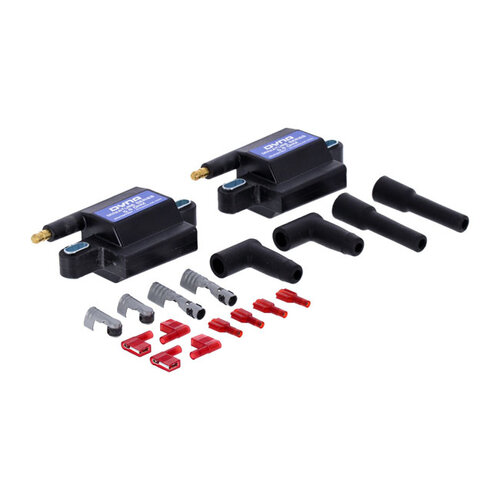 Dynatek Dyna Miniature Coil Set | Single Tower | 12V | 0.5 OHM | Black