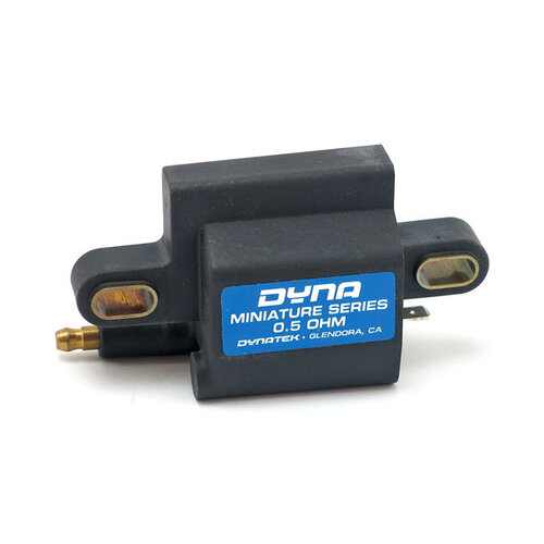 Dynatek Dyna Miniaturspule | Einzelturm | 12V | 0.5 OHM | Schwarz