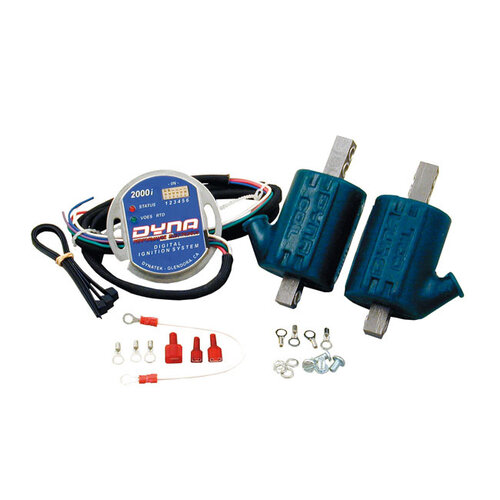 Dynatek Dyna 2000I Ignition Module & 2 Coil Kit | Blue