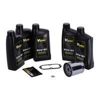 Großes Öl-Service-Kit | Vollsynthetisch | 84-98 Evo Softail (NU) | Chromfilter Oder Schwarzfilter