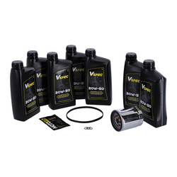 Großes Öl-Service-Kit | Vollsynthetisch |17-23 Touring; 17-23 Trike | Schwarzer Filter Oder Chromfilter