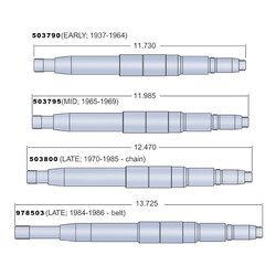 4-Speed Transmission Mainshaft