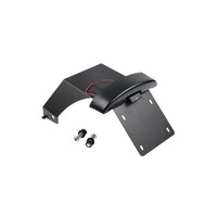 Support De Plaque D'Immatriculation Central | Noir