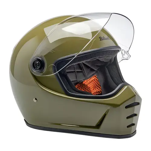 Biltwell Lane Splitter Helmet | Olive Green