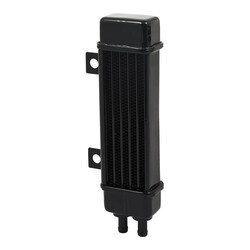 Vertical Oil Cooler | 6-Row Slim Line | Black