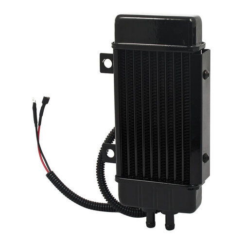 Jagg Verticale Oliekoeler | Door Ventilator Ondersteund | Zwart