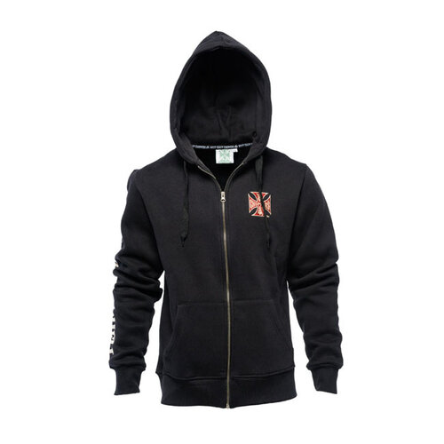 West Coast Choppers EL Diablo-Hoodie Met Rits | Zwart | Kies De Maat