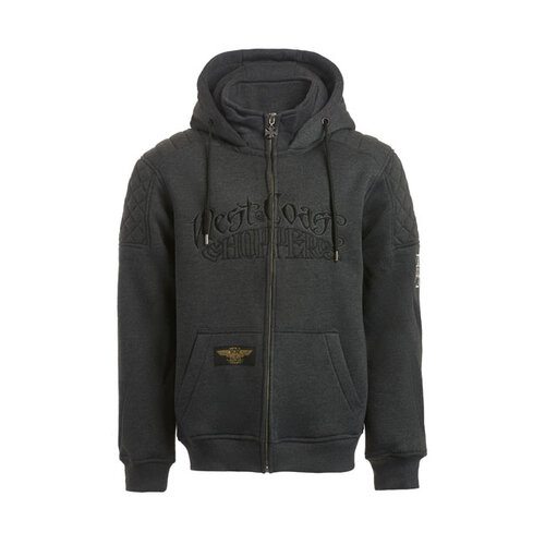West Coast Choppers Choppers Por Vida Kapuzenpullover Mit Reißverschluss | Grau | Größe Auswählen