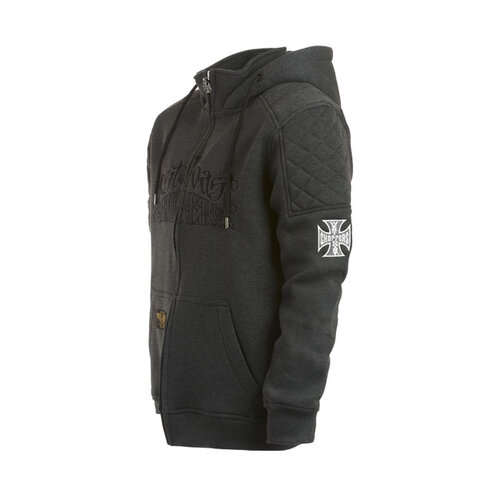 West Coast Choppers Choppers Por Vida Kapuzenpullover Mit Reißverschluss | Grau | Größe Auswählen