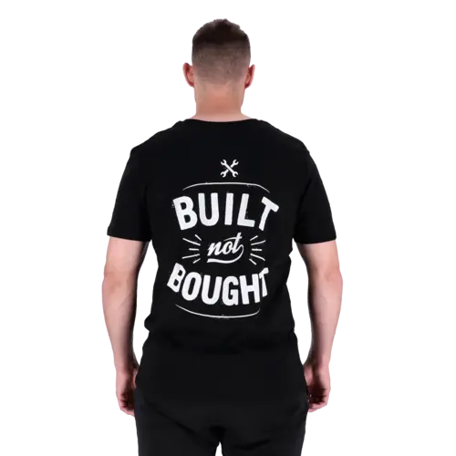 MCU T-Shirt Built Not Bought | Zwart
