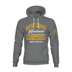 Handgemaakte Choppers Hoodie | Grijs Gemêleerd | Kies De Maat