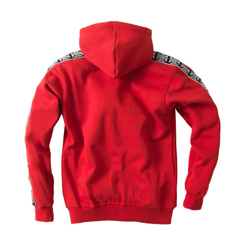West Coast Choppers Sweat À Capuche Zippé Avec Bande | Rouge | Choisir La Taille