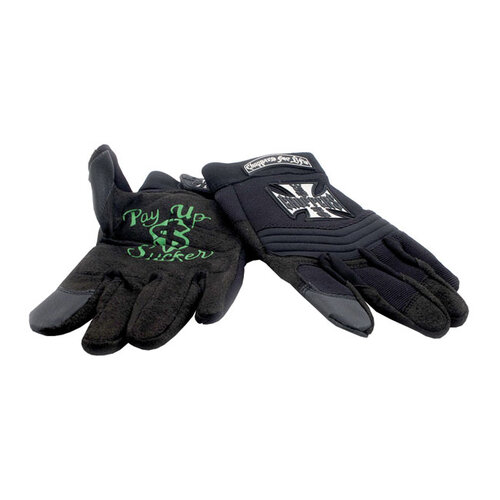 West Coast Choppers Riding Gloves | Black | Choose Size