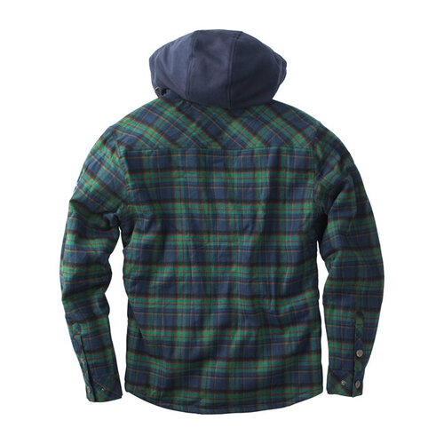 West Coast Choppers Sherpa-Gefütterte Flanelljacke | Blau/Grün | Größe Auswählen