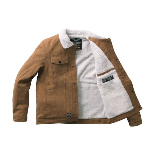 West Coast Choppers Sherpa-Gefütterte Canvas-Jacke | Ente | Größe Auswählen