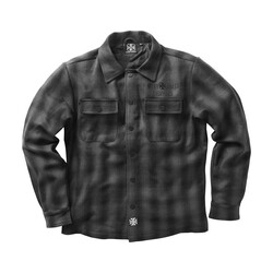 Wool Lined Plaidshirt | Charcoal/Black | Choose Size