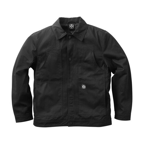 West Coast Choppers Gefütterte Cargo-Arbeitsjacke | Schwarz | Größe Auswählen