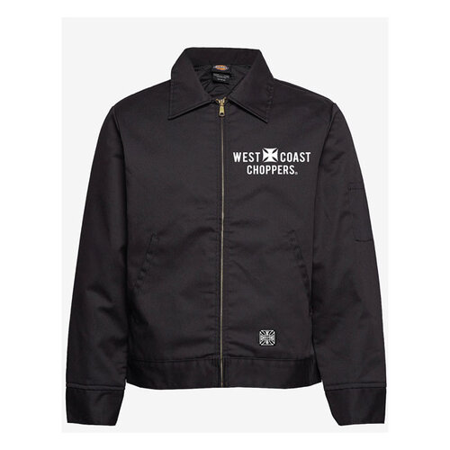 West Coast Choppers Gefütterte Block-Arbeitsjacke | Schwarz | Größe Auswählen