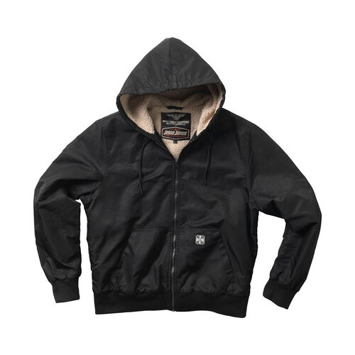 West Coast Choppers Veste En Nylon Sherpa BFU | Noir | Choisir La Taille