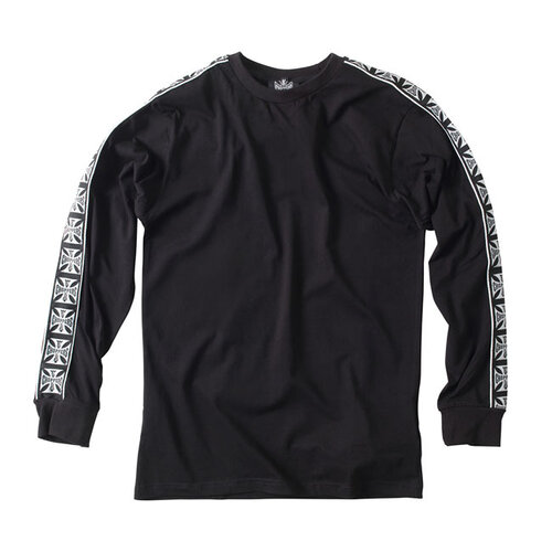 West Coast Choppers Geklebtes Langarmshirt | Schwarz | Größe Auswählen